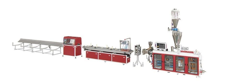 SIZ 65/132 Outside Decoration Special Screw Designed PE WPC Plastic Extrusion Line